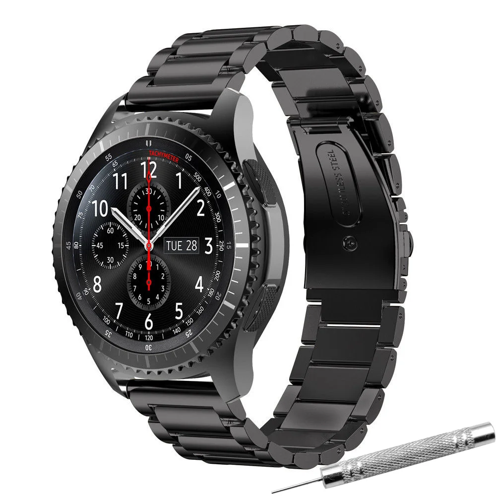 16 мм 18 мм 22 мм 20 мм 24 мм ремешок из нержавеющей стали для часов samsung Galaxy Watch 42 46 мм gear S3 gear S2 Classic quick release