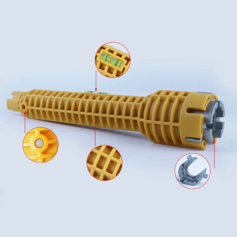 Многофункциональный кран гаечный ключ инструмент установки с двойной головкой раковина вода трубный гаечный ключ кухня и ванная комната инструмент