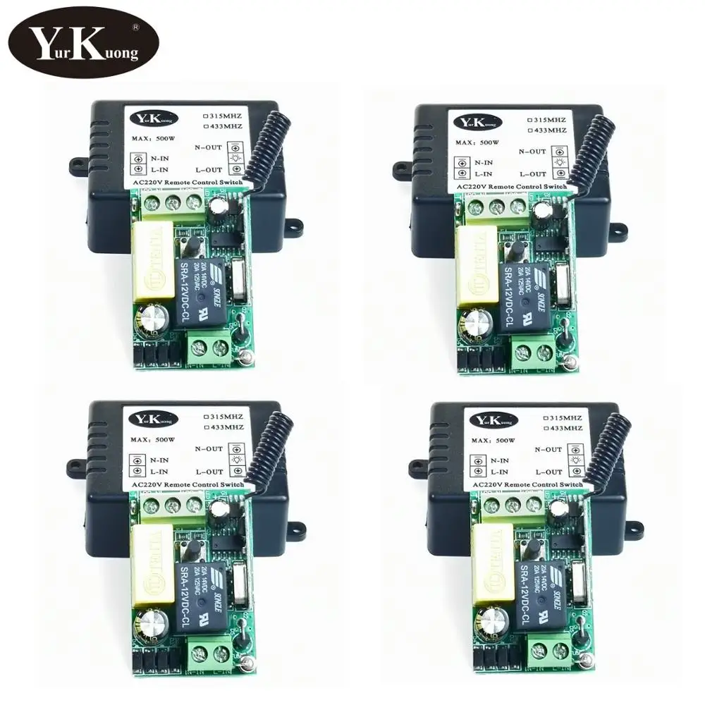  433 315 wireless remote control light switch AC 220V Input Output RF LED Bulb Lamp Strip Wireless S - 33025753822