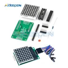 1Pcs 5V MAX7219 A Matrice di punti HA CONDOTTO il Modulo Display A LED Rossi Modulo di Controllo MCU Kit FAI DA TE Con Cavo 8X8 Catodo Comune Per Arduino