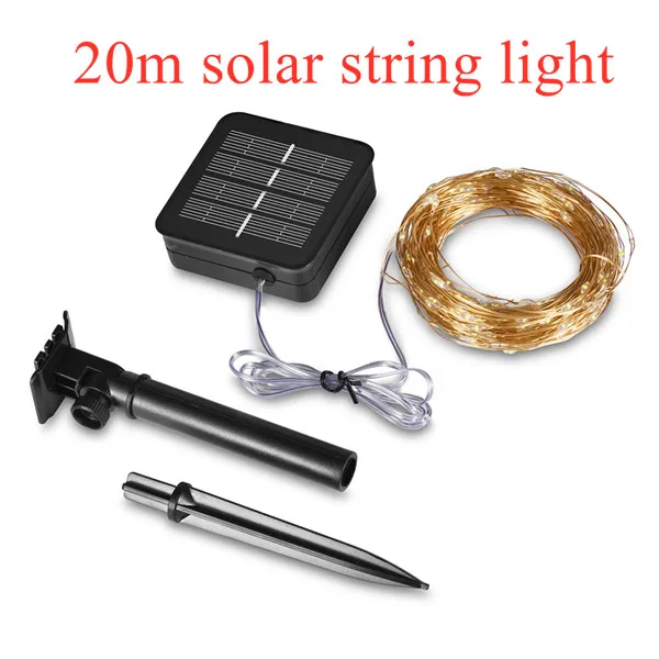 LED Outdoor Solar Lamps10m/20m/30m/50m LEDs String Lights Fairy Holiday Christmas Party Garlands Solar Garden Waterproof Luz solar wall lights outdoor Solar Lamps