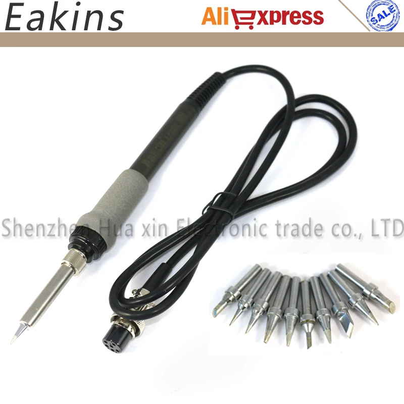 

LF202 90W Soldering station handle 6pin for BK1000/BK1000A/BK2000/BK2000A QUICK 203/203H/204+10/PCS 200 solder tip 200-B/I/K/1C.