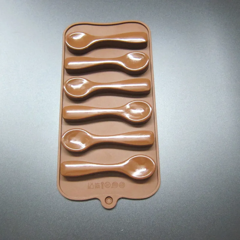 New products listed 6 even silicone DIY spoon Chocolate Mold does not stick silicone cake baking ...