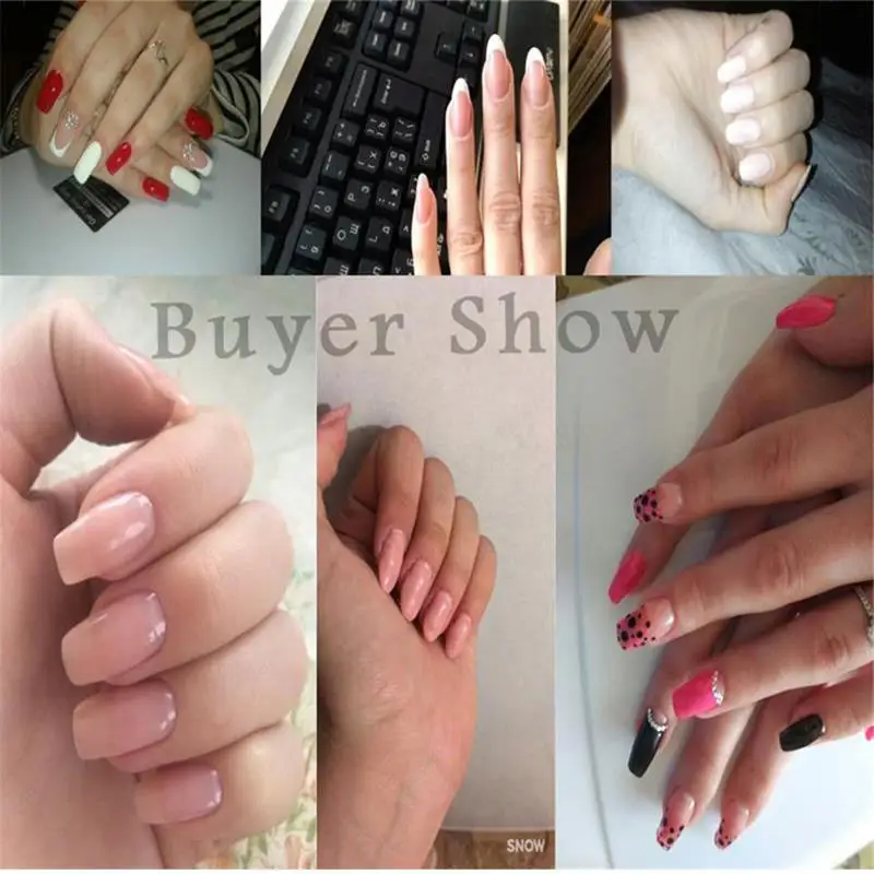 Zation Crystal Extended Nail Gel Manicure French Art Polish Uv Zation Crystal Extended Nail Gel Manicure French Art Polish Uv Builder False Tips Varnish Pink White Clear In From Beauty