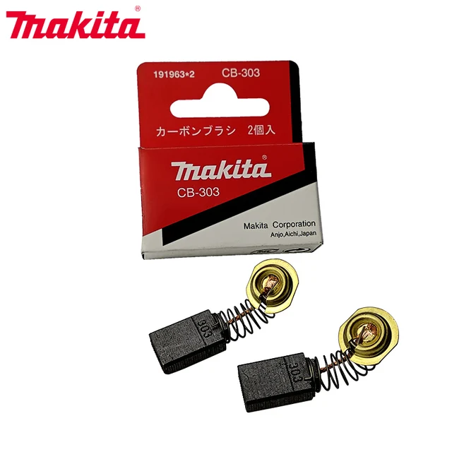 Original Makita Carbon Brushes 5x11x17mm for Electric Motors CB303 9227