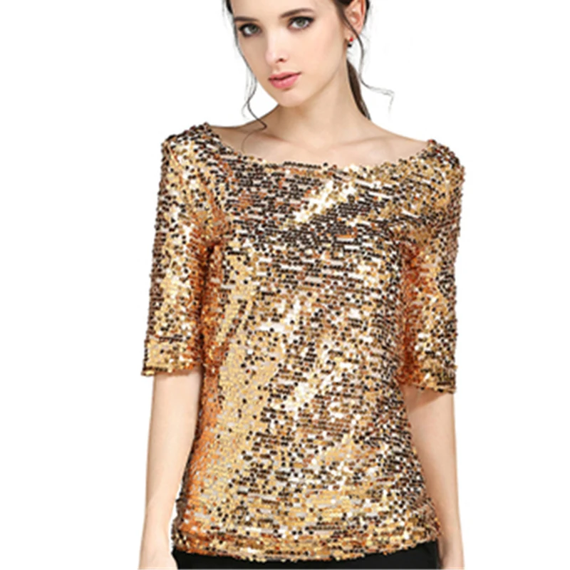 women-blouses-summer-fashion-sexy-sequined-embroidered-half-sleeve-lady-tops-loose-casual-shirt-gold-blusas-plus-size-5xl-new