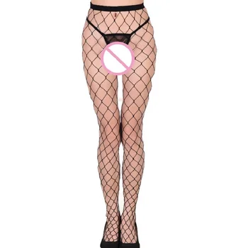 

Multi Color Sexy Fishnet Stockings Female Thigh Fishnet Erotic Lingerie Gift Big Net Mesh Thigh High Stockings Pantyhose Kousen