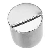 1 шт. нержавеющая сталь медицинская хлопковая спиртовая дезинфекционная емкость половина раскладушки полости рта мазь цилиндр держатель бака Стоматологический материал