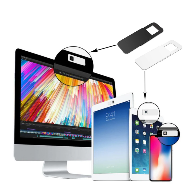 

3pcs Webcam Cover 0.027in Ultra-Thin Web Camera Cover for Laptop PC Smartphone And Tablet Lens Protection