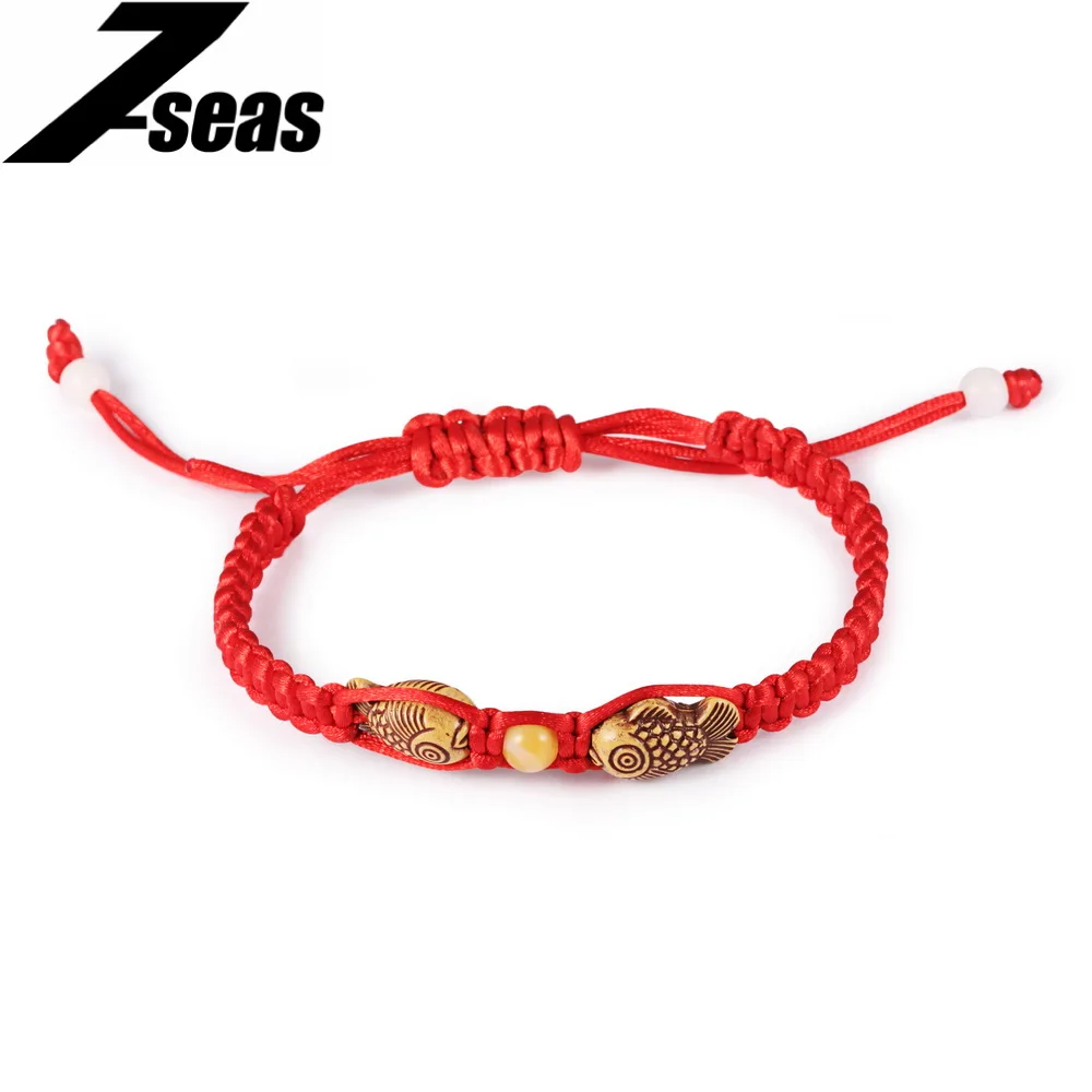 Simple Style Classic Lucky Fish Design Chinese Braided Red String Rope