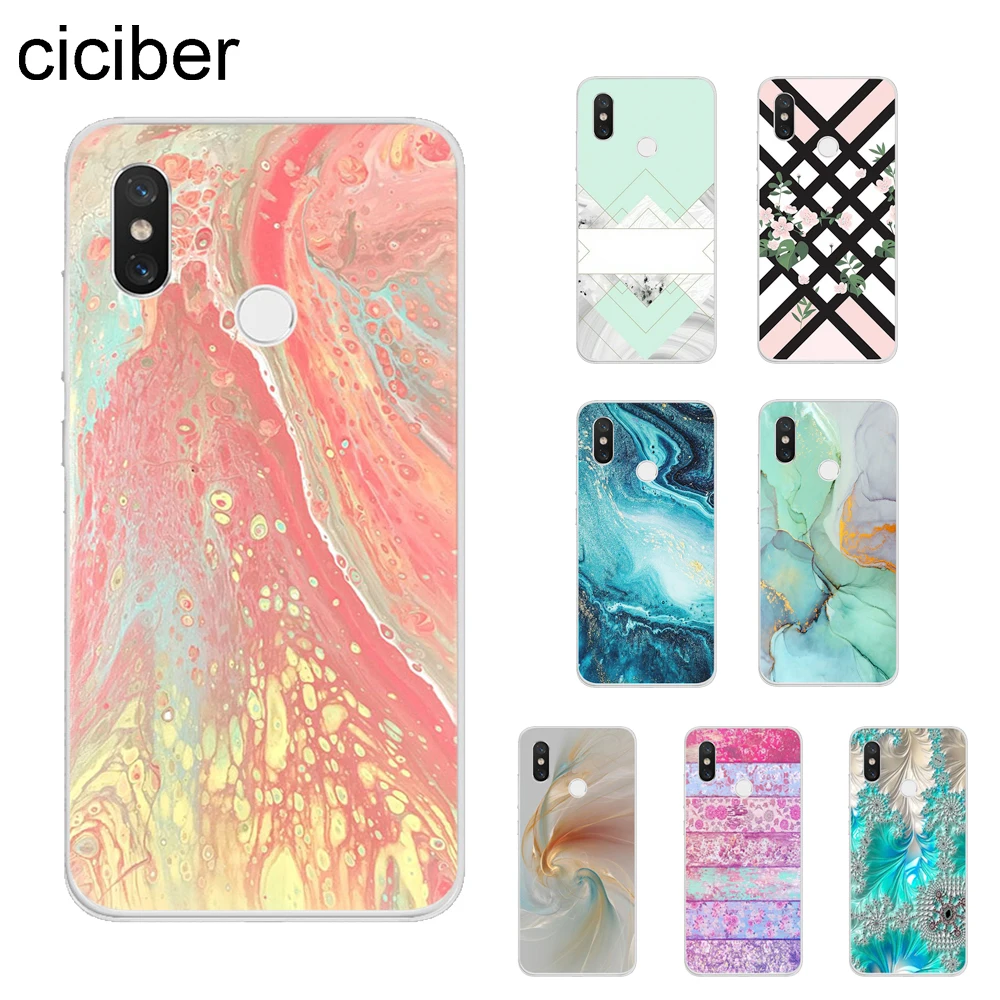 

ciciber Marble Stripe Cover For Xiaomi MIX MAX 3 2 1 S Pro MI A2 A1 9 8 6 5 X 5C 5S Plus Lite SE Pocophone F1 Phone Cases TPU