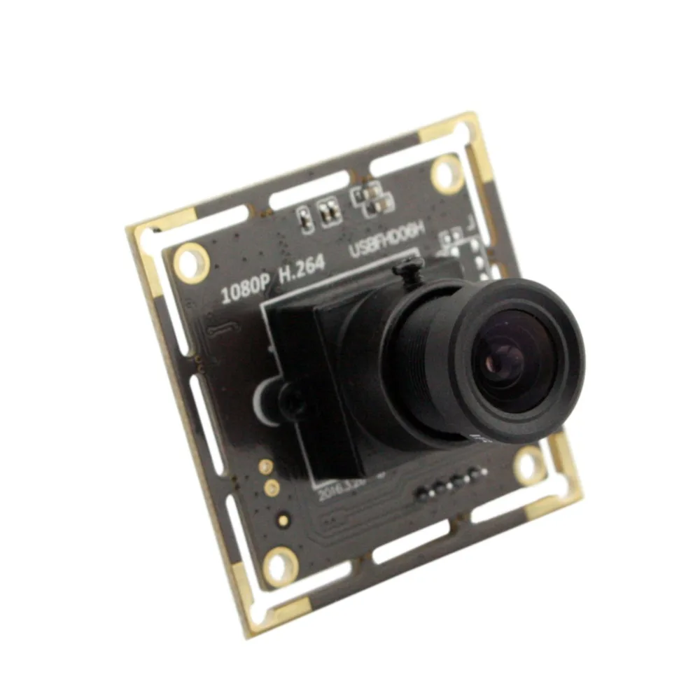 Мини камера Sony IMX322 H.264 MJPEG YUY2 38x38 мм широкоугольный объектив 2 8 0 мп 1920*1080 1/2 9 ''