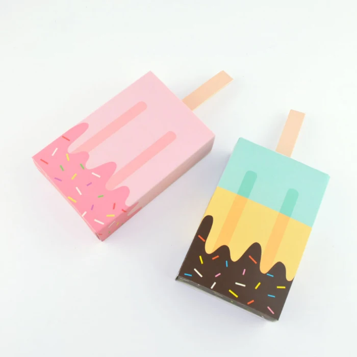 

candy box bag chocolate paper gift box Ice Cream shaped for Birthday Wedding Party Decoration craft DIY favor baby shower Wh