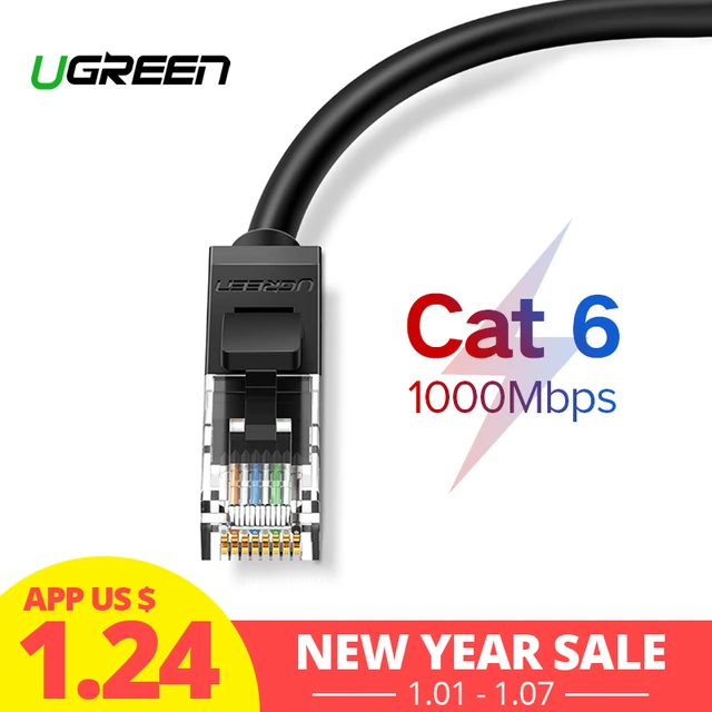 Best Offers Ugreen Ethernet Cable Cat6 Lan Cable UTP CAT 6 RJ 45 Network Cable 10m/50m/100m Patch Cord for Laptop Router RJ45 Network Cable Best Offers Ugreen Ethernet Cable Cat6 Lan Cable UTP CAT 6 RJ 45 Network Cable 10m/50m/100m Patch Cord for Laptop Router RJ45 Network Cable