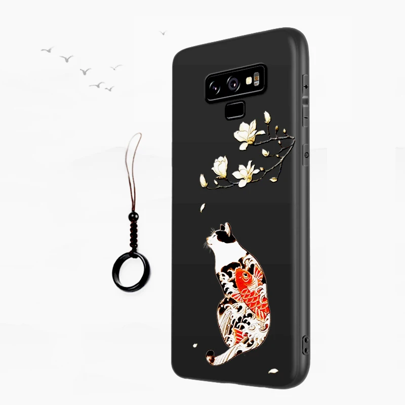 

for Samsung Galaxy Note 9 Case 6.4'' 3D Relief Matte Soft Back Cover LICOERS Official Case for Galaxy Note9 Fundas Caphina Shell