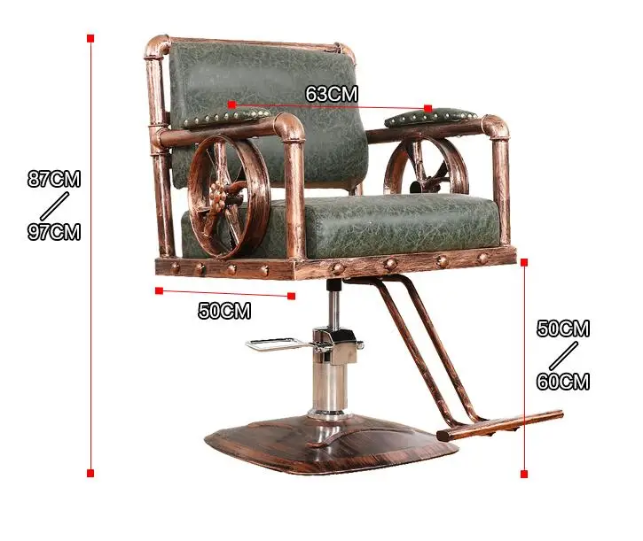 Новое Европейское Ретро мужское парикмахерское кресло Парикмахерская Лифт может падение масляная голова парикмахерское кресло