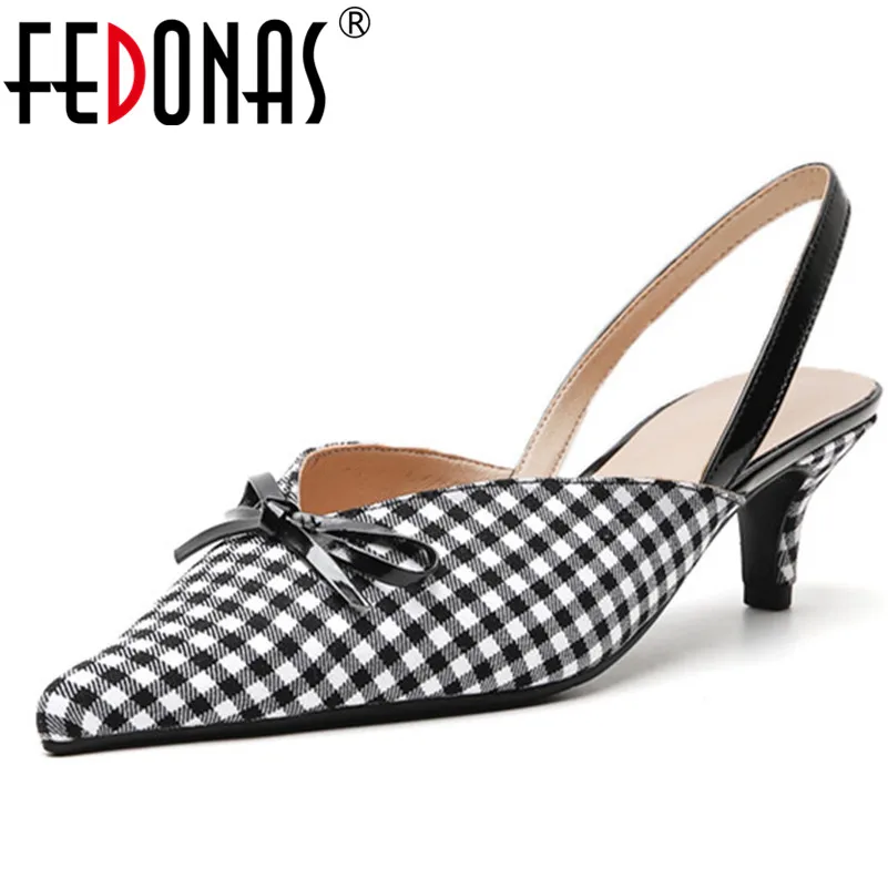 

FEDONAS Women New Arrival Solid Cow Suede Thin Heels Party Office Pumps Spring Summer Shoes Woman Pointed Toe Casual High Heels