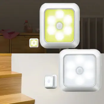 

LED Light Sensor Night Lamp Stair Inner Hinge Cabinet Drawer Battery Powered