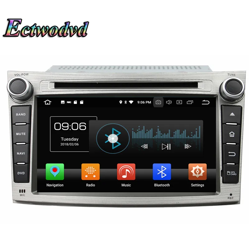 Sale Ectwodvd Octa Core 4G RAM 64G ROM Android 9.0 Car Multimedia DVD Player GPS HeadUnit For Subaru Legacy/outback 2009 2010-2012 12