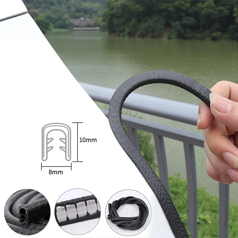 

Universal 10 Meters Built-in Steel Car Door Edge Scratch Protector Strip Sealing Guard Trim Strip Automobiles Car Accessories