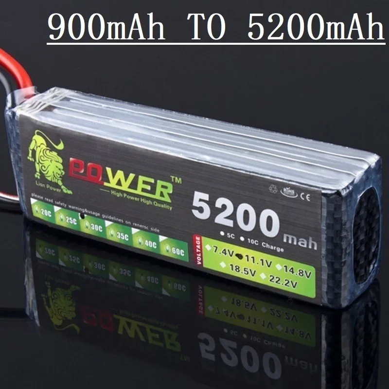 

LION POWER 3s battery 900mAh 1500mAh 2200mah 3000mah 4200mah 5200mah 11.1v lipo battery For RC toy Car Airplane Helicopter Boat