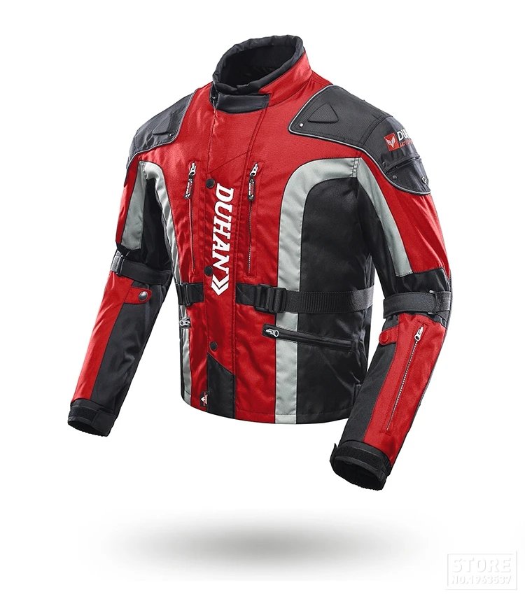 DUHAN мотоциклетная куртка Мужская ветрозащитная куртка для мотокросса осенне-зимняя хлопковая подкладка мотоциклетная куртка защитное снаряжение