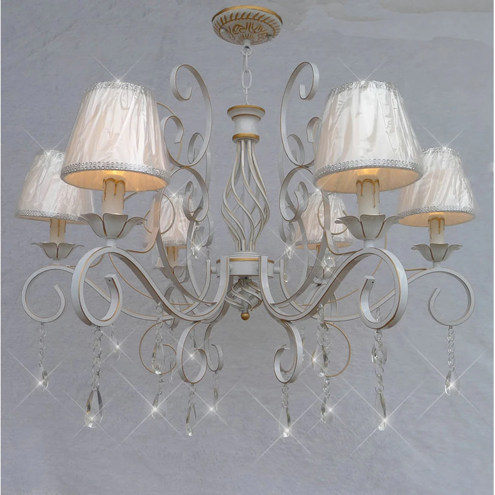 HGhomeart Nordic Antique Iron Chandelier Lighting Lustre Design Luxury Chandeliers Lamp E14