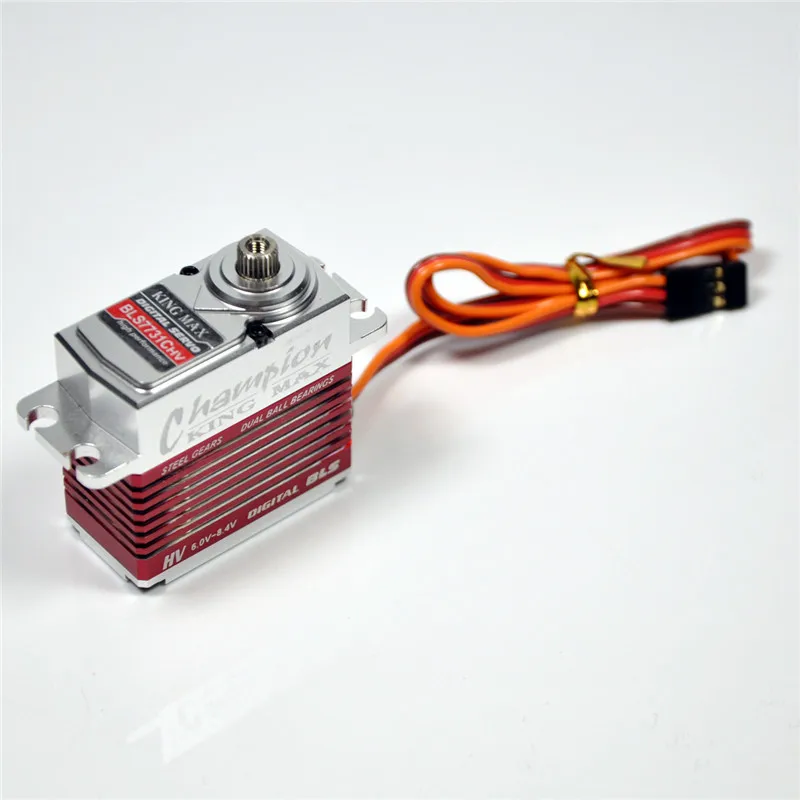 1pc Kingmax BLS7731CHV High Voltage Digital Servo Metal Case 25.42kg.cm 77.5gdigital servo