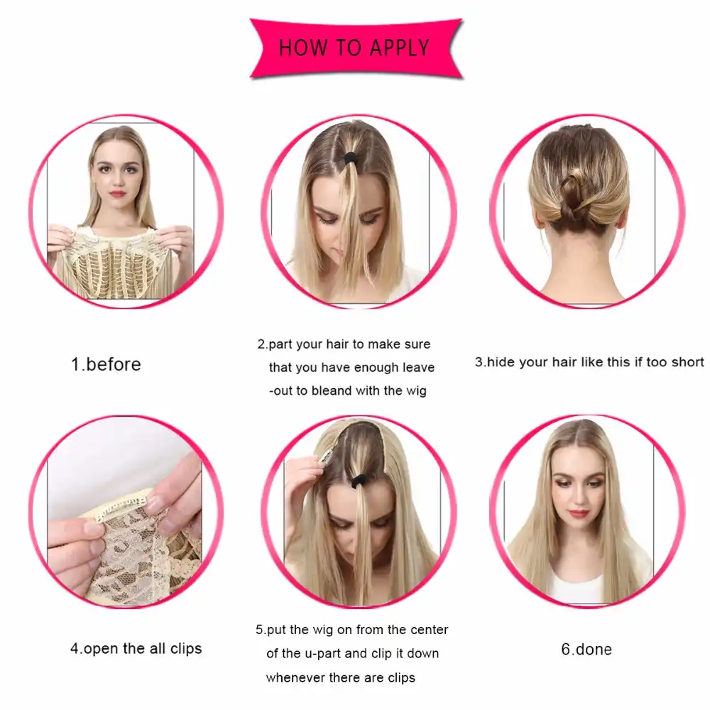 Sarla 24 170g U Part Clip In Hair Extension Straight Wavy Ombre