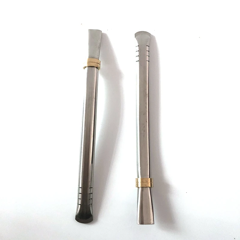 

Stainless Steel Drinking Straw Spoon Tea Filter Yerba Mate Tea Straws Bombilla Gourd Washable Reusable Tea Tools
