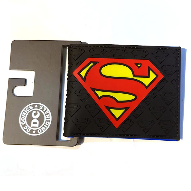  FVIP DC Anime Wallets  New Designer Superman Batman Star Wars Wallet Young Boy Girls  Purse Small Money Bag 