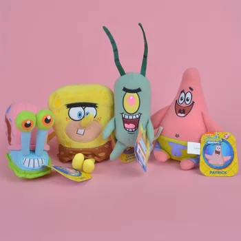 

4pcs/set SpongeBob & his Friends Stuffed & Plush Animals Free Shipping