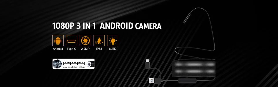 5,5 мм WiFi бороскоп Инспекционная камера 1920*1080P HD Полужесткий беспроводной Эндоскоп Змея камера для Android и IOS Ipad huawei