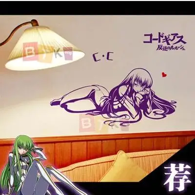 

Pegatina Anime Cartoon Car Sticker Code Geass C.C Vinyl Wall Stickers Decal Decor Home Decoration