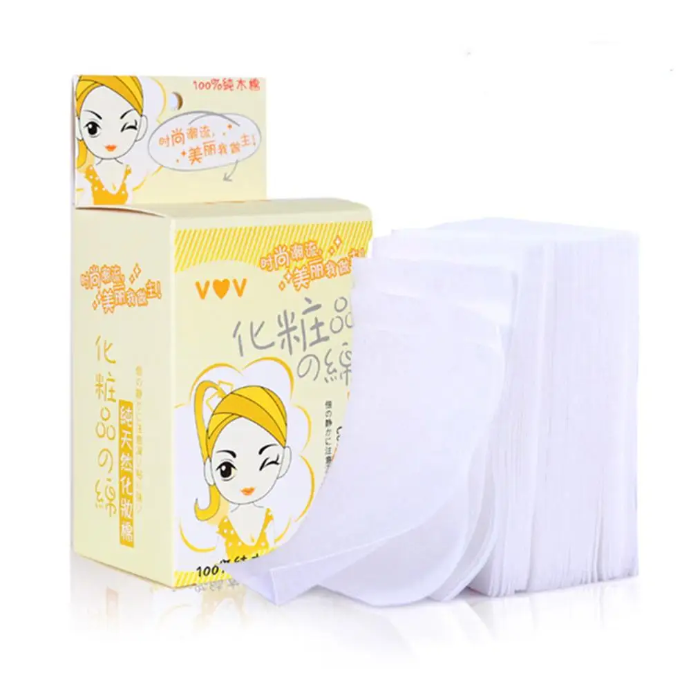 

100pcs Double Side 3 Layer Makeup Cotton Pads Sealed Cotton Puff Nail Art Travel Package Cosmetic Remove Cotton Pads