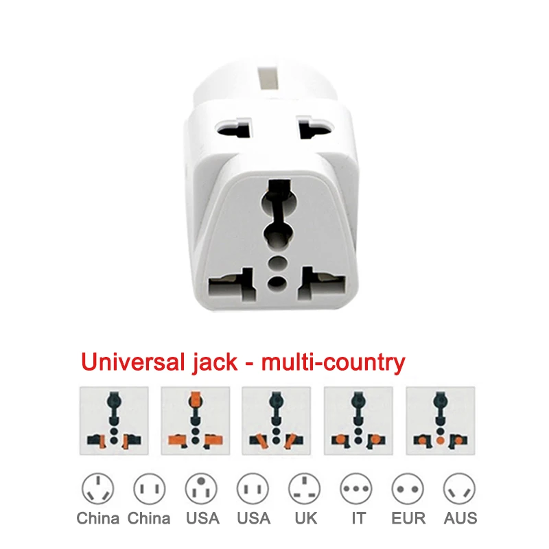 Multifunction EU German Conversion Plug To Universal French Russian Bali The maldives Thailand Transform Plugs Travel Adapter