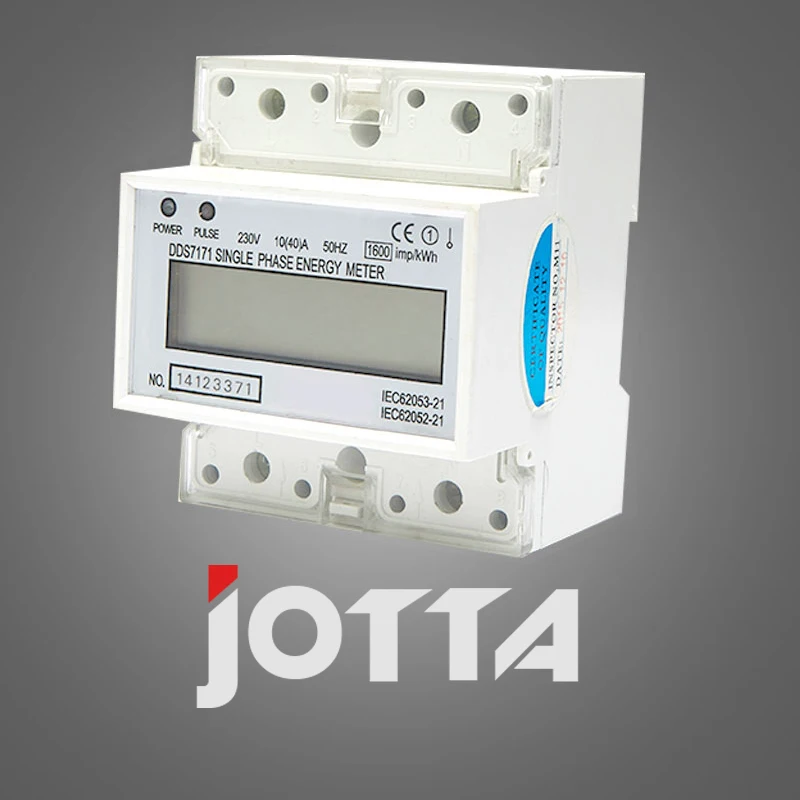 

230V 50HZ 10(40)A single phase din rail KWH watt hour energy meter