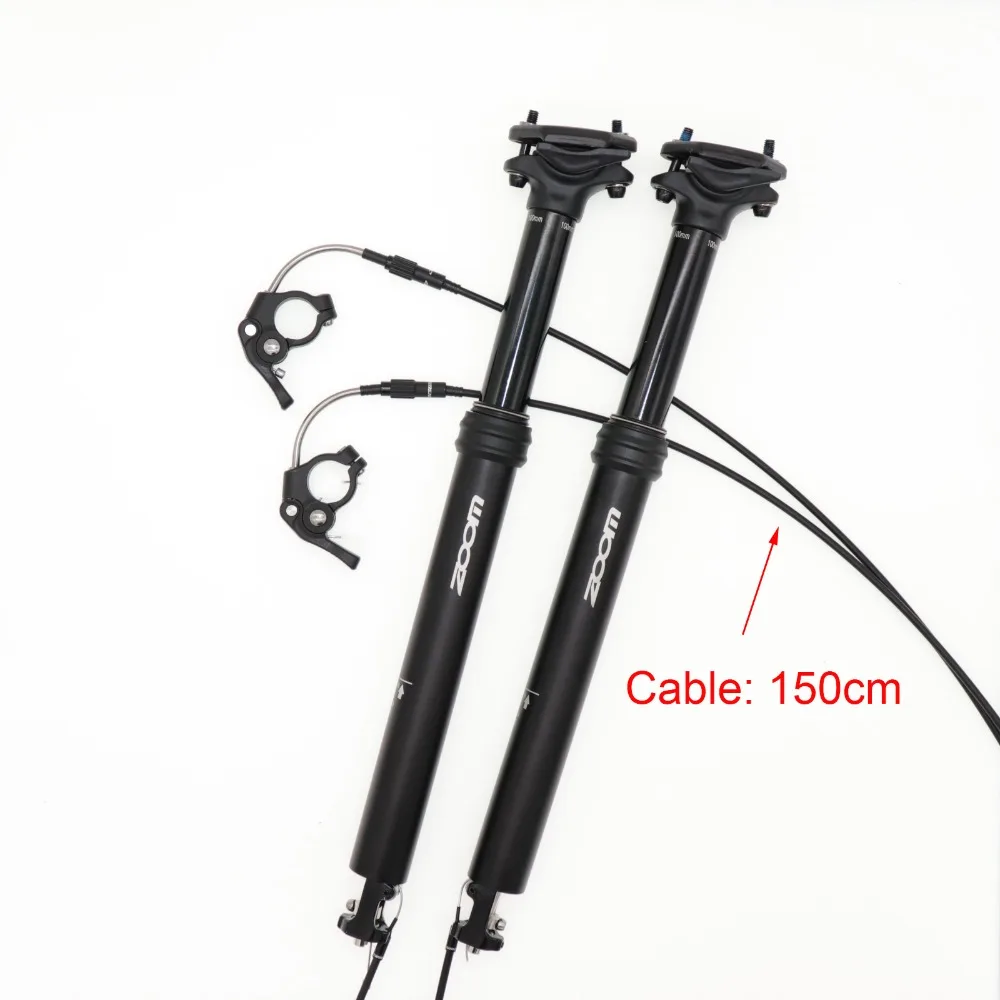 Zoom Dropper Seatpost internal Routing Height Adjustable MTB 100MM Travel bike seat post 30.9 31.6