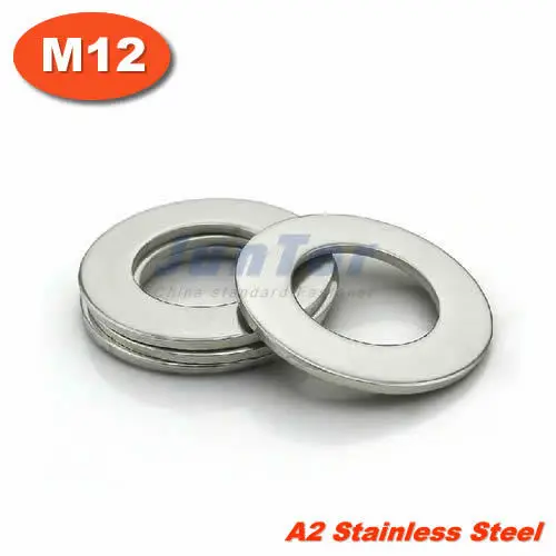 200 шт./лот DIN125 M12 плоская шайба A2 Нержавеющая сталь