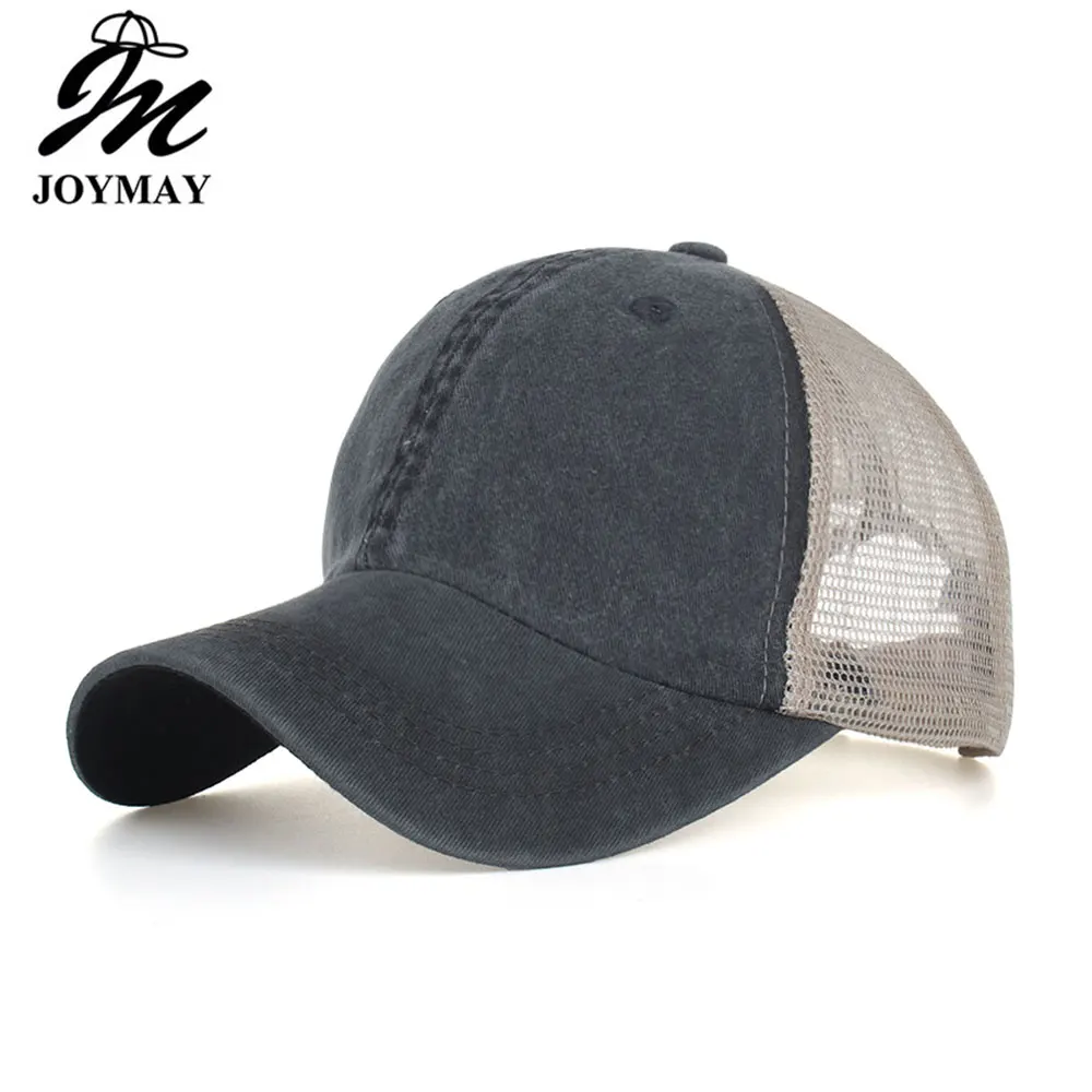 

Joymay 2019 NEW ARRIVAL Spring Fashion leisure style Plain Mesh Cotton Snapback Unisex sport outdoor Baseball cap B611