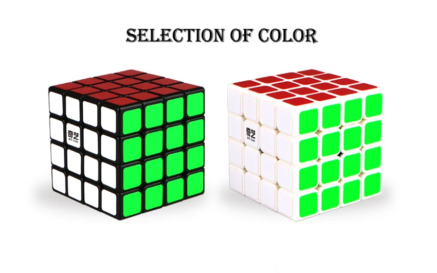 QIYI 4x4 Magic Cube Speedcubing Puzzle для начинающих-черный-база