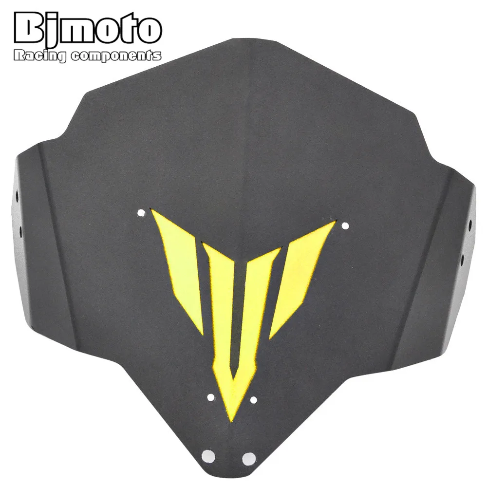 Лобовое стекло для мотоцикла BJMOTO Yamaha MT03 FZ03 MT 03 FZ 2015 2016 2017 2018 алюминиевые