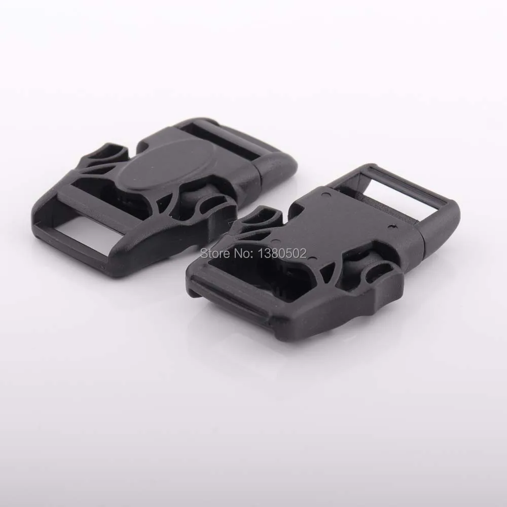 6pcs/lot Plastic Pack Bag Side Quick Release Buckles Black color safety