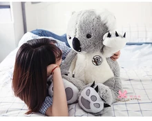 new arrival large 75cm gray koala plush toy soft throw pillow toy birthday gift h2962