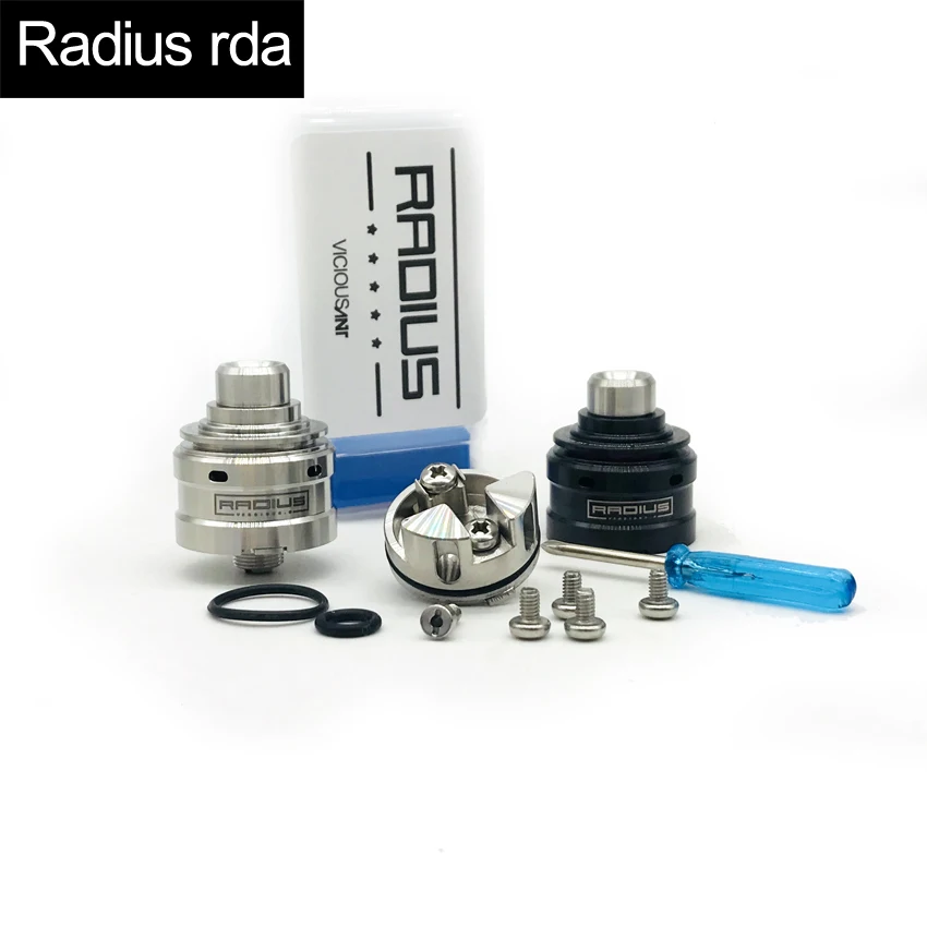 New arrival radius rda atomizer 304 stainless steel Top Airflow vape