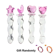 Glass Vibrator crystal butt plug vagina Anal vibrator anal beads dildo male penis masturbator adult product sex toys for women