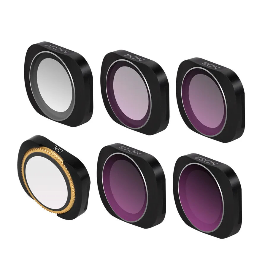 Оптический стеклянный фильтр для объектива для DJI Osmo Pocket Vlog фильтры ручной карданный Объектив Аксессуары MCUV/CPL/ND/ND-PL Регулируемый угол наклона