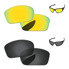 Черный Серый& 24 K золотой 2 пары Поляризованные Сменные линзы для скальпеля Солнцезащитные очки Рамка UVA и UVB Защита