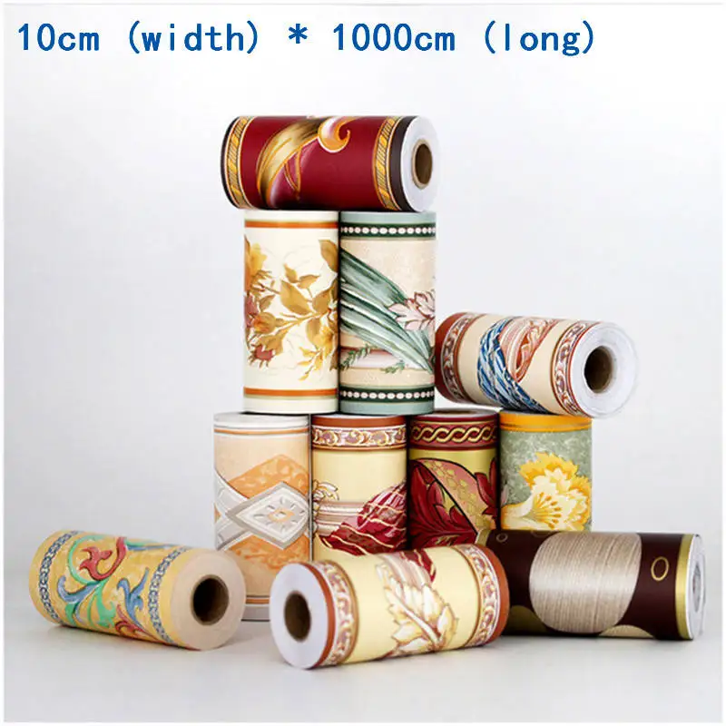 

Waistline Stickers PVC Waist Wallpaper 3D Wallpaper Border Walls Roll Stereo Wall Stickers Living Room Waterproof 3D Wall papers