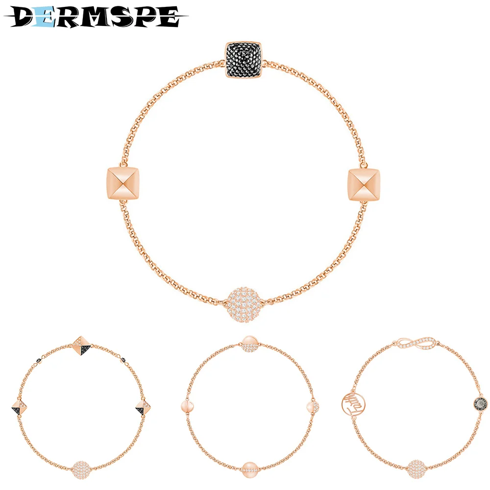 

DERMSPE Bracelet Ladies New DIY Combination Invisible Magnetic Buckle REMIX Merry Christmas Jewelry Female Valentine's Day Gifts